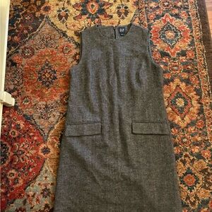 GAP Charcoal Sleeveless Midi Dress